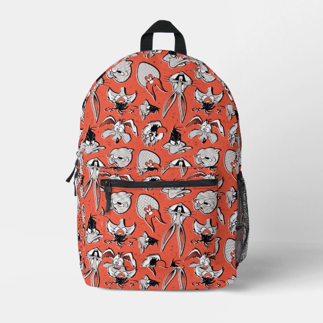 LOONEY TUNES™ Retro-Halfton-Muster Bedruckter Rucksack (Vorderseite)