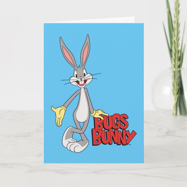 LOONEY TUNES™ Retro-Lachen | BUGS BUNNY™ Karte (Vorderseite)