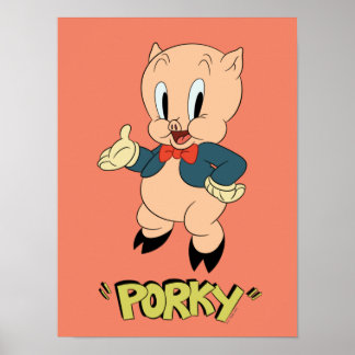 LOONEY TUNES™ Retro-Lachen | Porky Pig Poster