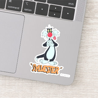 LOONEY TUNES™ Retro-Lachen | SYLVESTER™ Aufkleber