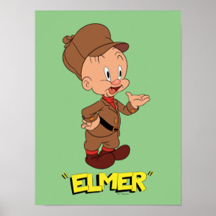 LOONEY TUNES™ Retro-Lacher   ELMER FUDD™ Poster