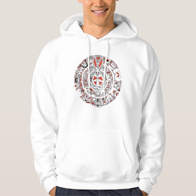 LOONEY TUNES™ Rings Doodle Art Hoodie (Vorderseite)