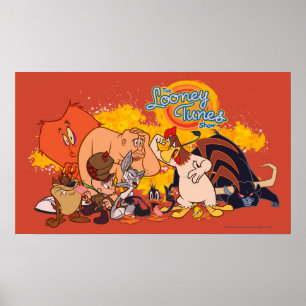 Looney Tunes Show Cast & Logo Poster