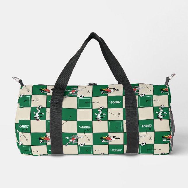 LOONEY TUNES™ Soccer Grid Pattern Duffle Bag (Vorderseite)