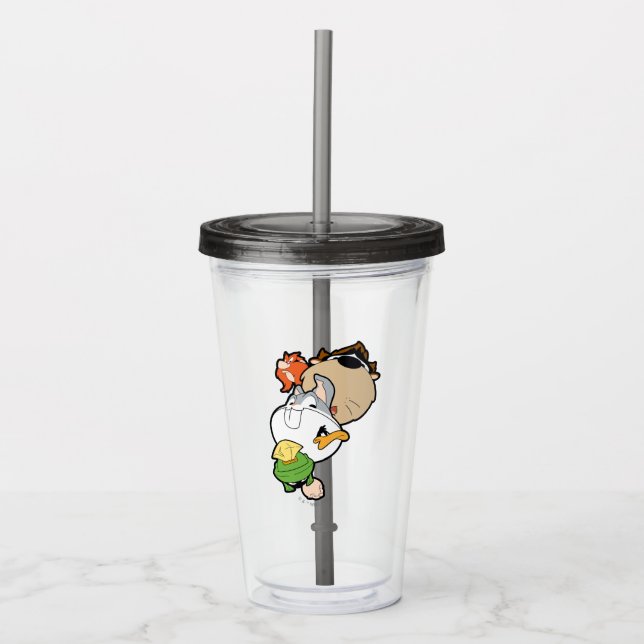 LOONEY TUNES™ Stilisierte Big Heads Acryltrinkbecher (Vorderseite)