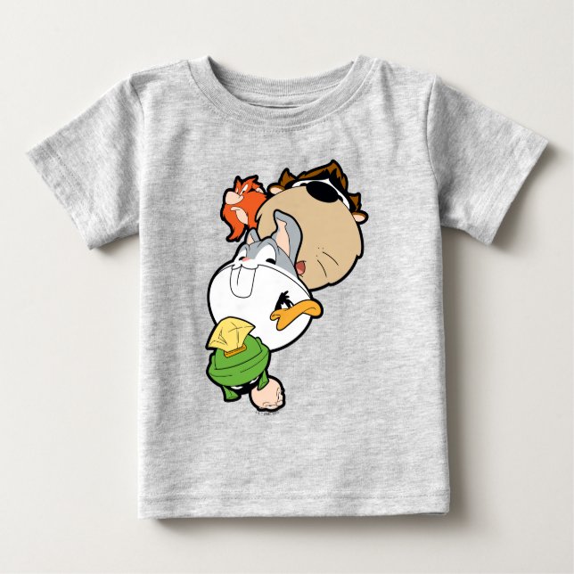 LOONEY TUNES™ Stilisierte Big Heads Baby T-shirt (Vorderseite)