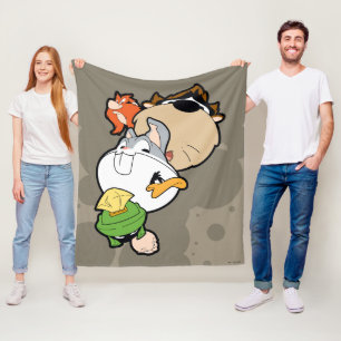 LOONEY TUNES™ Stilisierte Big Heads Fleecedecke