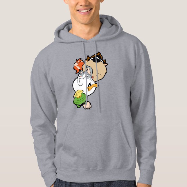 LOONEY TUNES™ Stilisierte Big Heads Hoodie (Vorderseite)