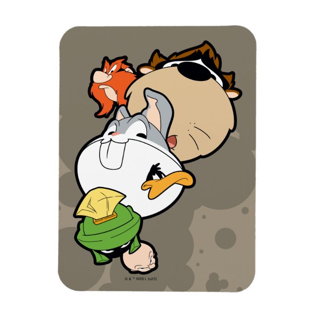 LOONEY TUNES™ Stilisierte Big Heads Magnet (Vertikal)