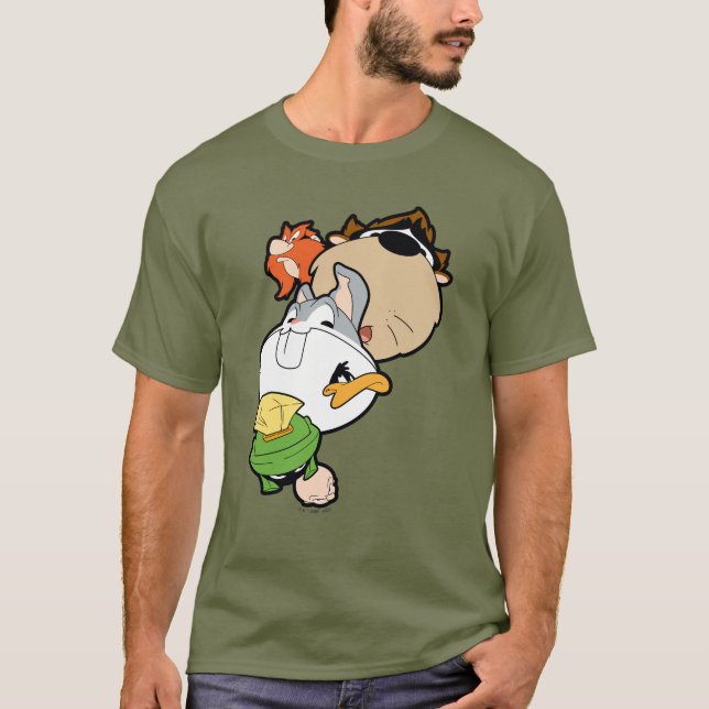 LOONEY TUNES™ Stilisierte Big Heads T-Shirt (Vorderseite)