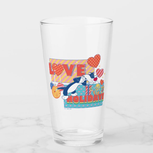 LOONEY TUNES™ | SYLVESTER™ & TWEETY™Liebe Urlaub Glas (Vorderseite)