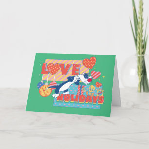 LOONEY TUNES™   SYLVESTER™ & TWEETY™Liebt Feiertag Karte