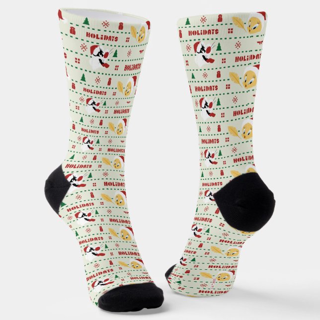 LOONEY TUNES™ SYLVESTER™ & TWEETY™ Urlaubsmuster Socken (Gewinkelt)