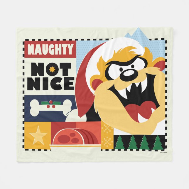 LOONEY TUNES™ TAZ™ Naughty Not Nice Fleecedecke (Vorderseite (Horizontal))