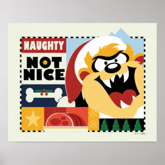 LOONEY TUNES™ TAZ™ Naughty Not Nice Poster