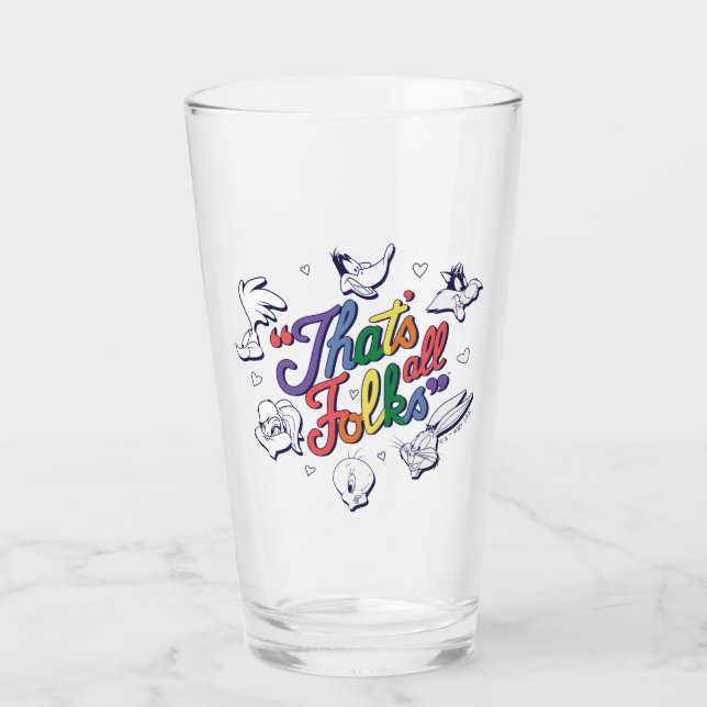 LOONEY TUNES™ - That's All Folks! Pride Badge Glas (Vorderseite)