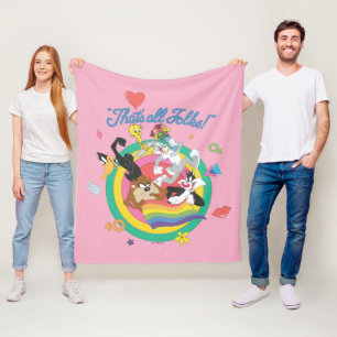 LOONEY TUNES™ - That's All Folks! Pride Bullseye Fleecedecke