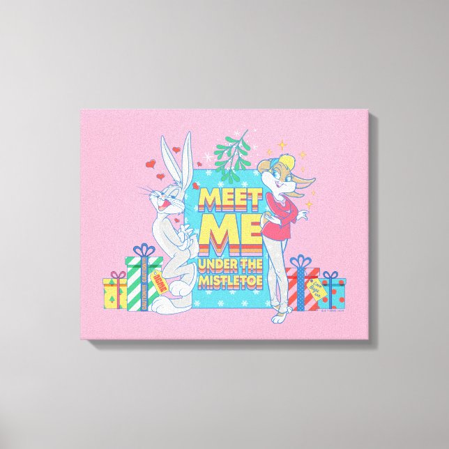 LOONEY TUNES™ | Treffen Sie mich unter dem Mistlet Leinwanddruck (Vorderseite)