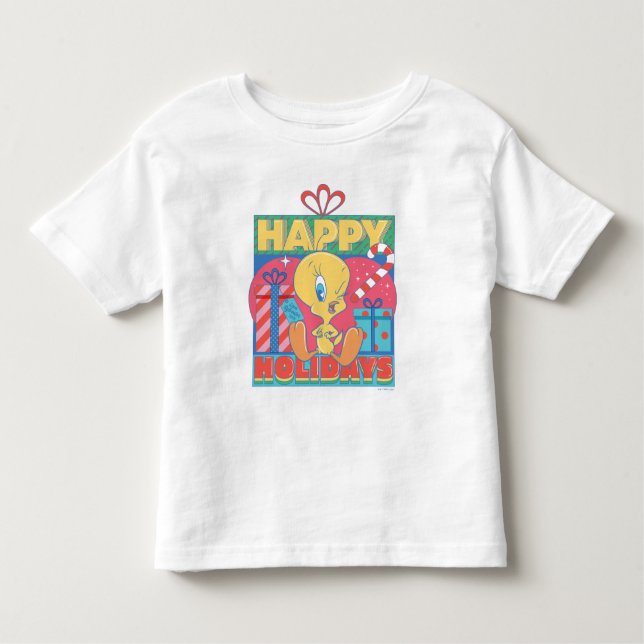 LOONEY TUNES™ | TWEETY™ Happy Holidays Kleinkind T-shirt (Vorderseite)