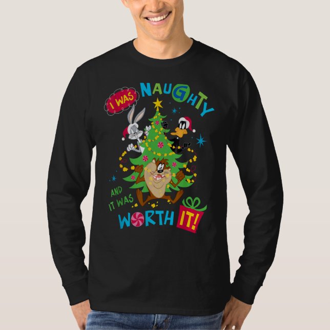 Looney Tunes Weihnachten scheußlich, aber es lohnt T-Shirt (Vorderseite)