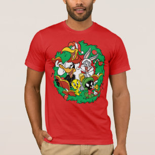 LOONEY TUNES™ Weihnachtsgruppenkranz T-Shirt