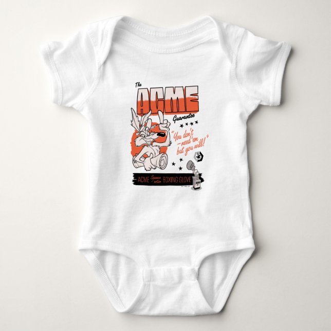 LOONEY TUNES™ | WILE E. COYOTE™ ACME Boxhandschuh Baby Strampler (Vorderseite)