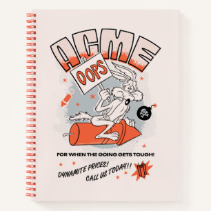 LOONEY TUNES™ WILE E. COYOTE™ ACME Dynamite Notizbuch