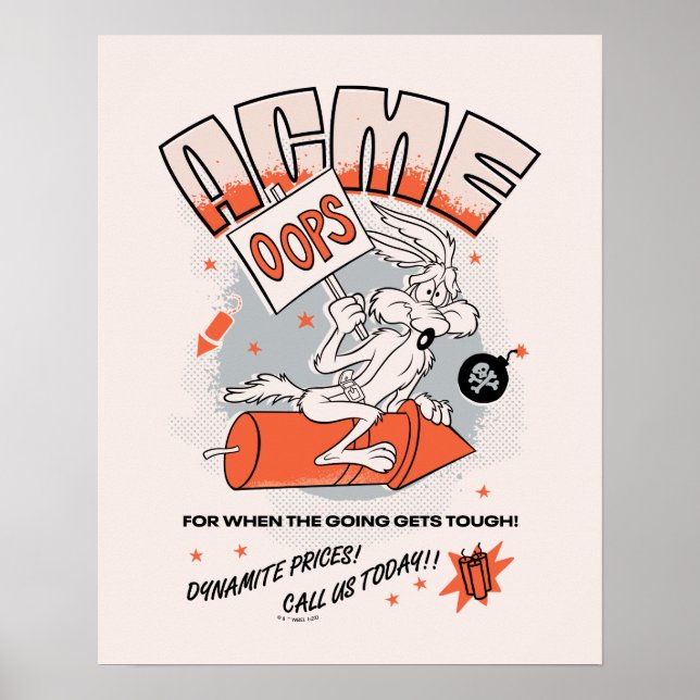 LOONEY TUNES™ | WILE E. COYOTE™ ACME Dynamite Poster (Vorne)