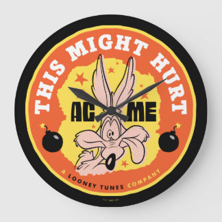 LOONEY TUNES™ | WILE E. COYOTE™ Dies könnte Schade Große Wanduhr