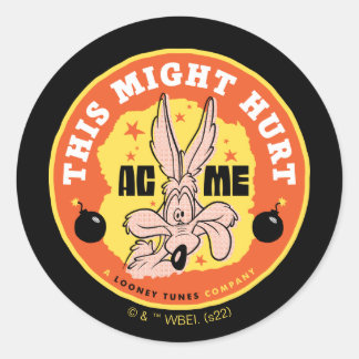 LOONEY TUNES™ | WILE E. COYOTE™ Dies könnte Schade Runder Aufkleber