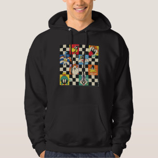 LOONEY TUNES™ Zeichen auf Schwarz/Weiß-Schachbrett Hoodie