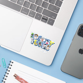 LOONEY TUNES™ Zeichen in Buchstaben Aufkleber
