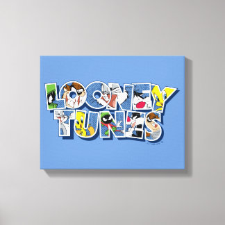 LOONEY TUNES™ Zeichen in Buchstaben Leinwanddruck