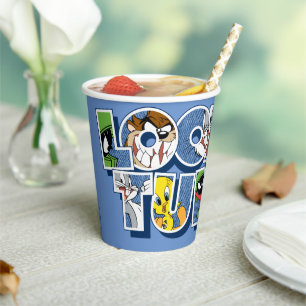 LOONEY TUNES™ Zeichen in Buchstaben Pappbecher
