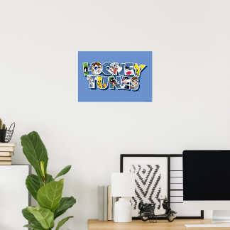 LOONEY TUNES™ Zeichen in Buchstaben Poster