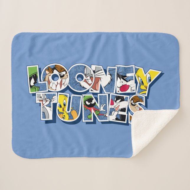 LOONEY TUNES™ Zeichen in Buchstaben Sherpadecke (Vorderseite (Horizontal))