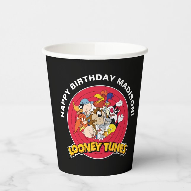LOONEY TUNES™ Zeichengruppe | Geburtstag Pappbecher (Links)
