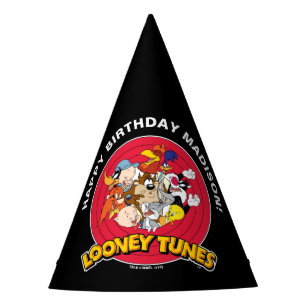 LOONEY TUNES™ Zeichengruppe Geburtstag Partyhütchen