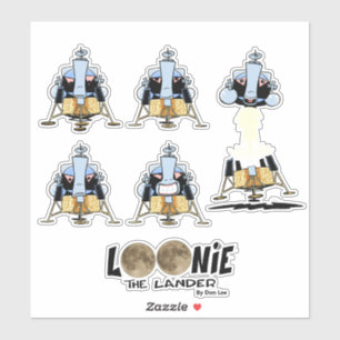 Loonie the Lander Aufkleber
