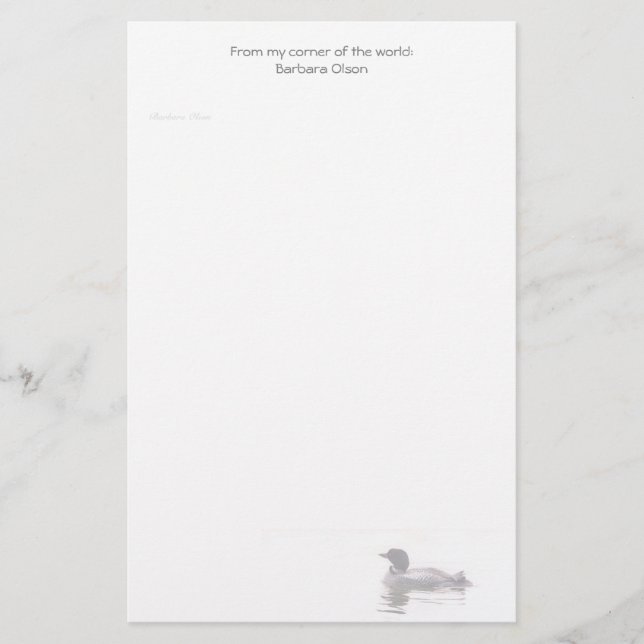 Loonpapier: Briefpapier (Vorderseite)