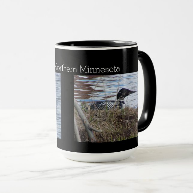 Loons in der Tasse Nord-Minnesota (VorderseiteRechts)