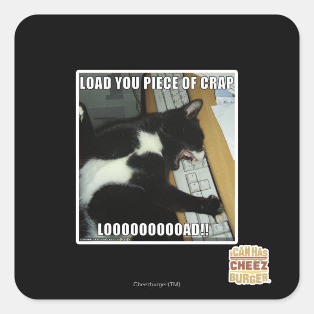 LOOOOOOOOAD QUADRATISCHER AUFKLEBER (Vorderseite)