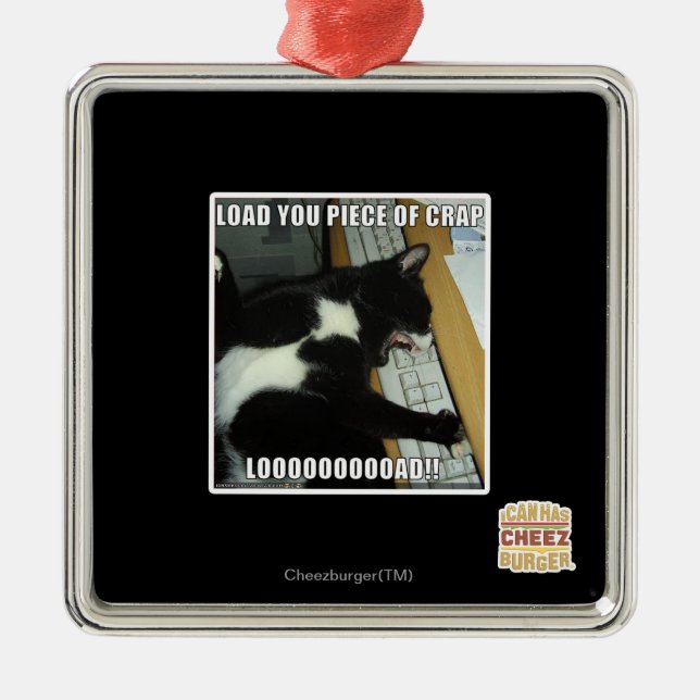 LOOOOOOOOAD SILBERNES ORNAMENT (Vorne)