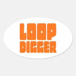 LOOP DIGGER OVALER AUFKLEBER