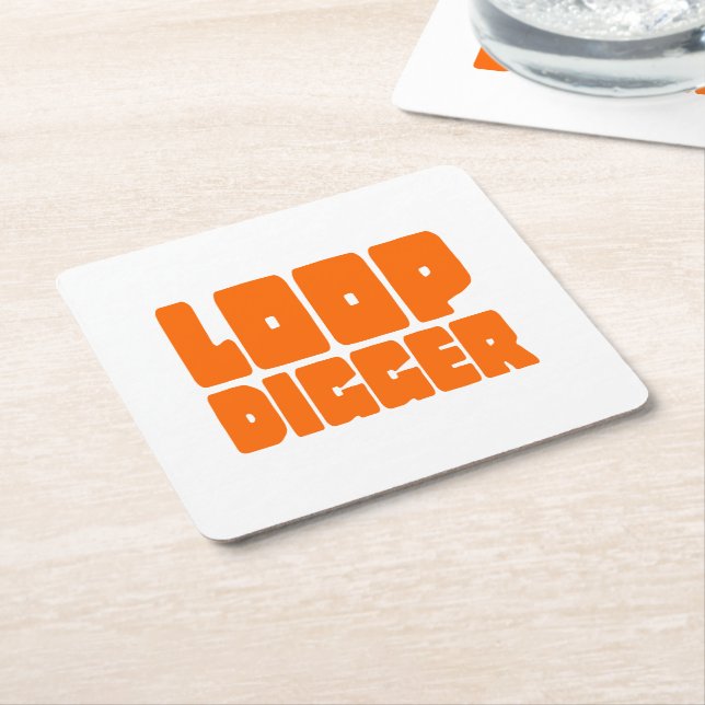 LOOP DIGGER RECHTECKIGER PAPPUNTERSETZER (angewinkelt)