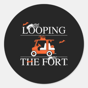 Looping The Fort Golf Cart Halloween Dekoration Fl Runder Aufkleber