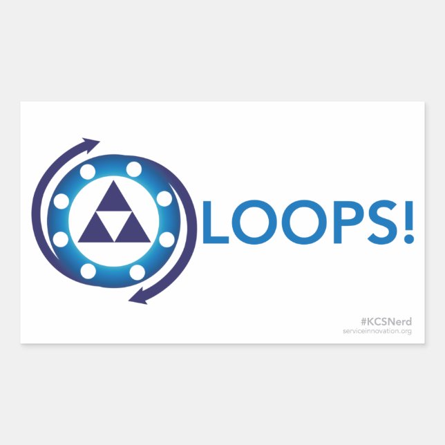 Loops! Aufkleber (Vorderseite)