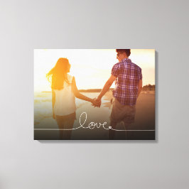 Loopy Liebe Herz String Simple Knoten Modernes Fot Leinwanddruck