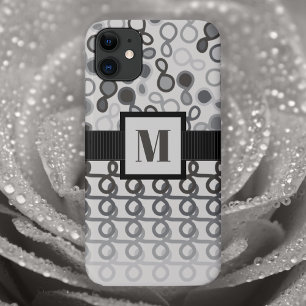 Loopy Lines mit Hybridpaisley Gray Ombre Case-Mate iPhone Hülle