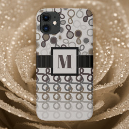 Loopy Lines mit Hybridpaisley Mocha Brown Ombre Case-Mate iPhone Hülle